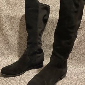 La Canadienne Suede Stretch Knee High Boots Size 11